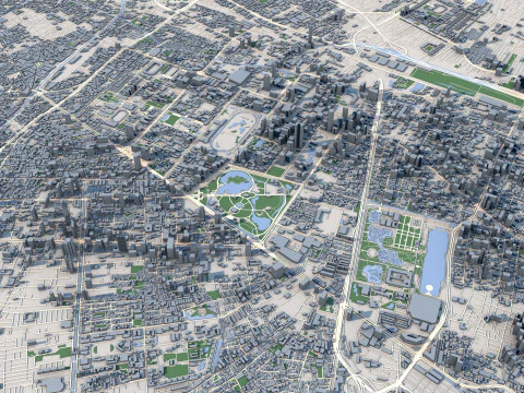 Bangkok City Thailand 3D Model