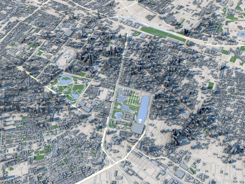 Bangkok City Thailand 3D Model