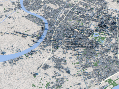 Bangkok City Thailand 3D Model