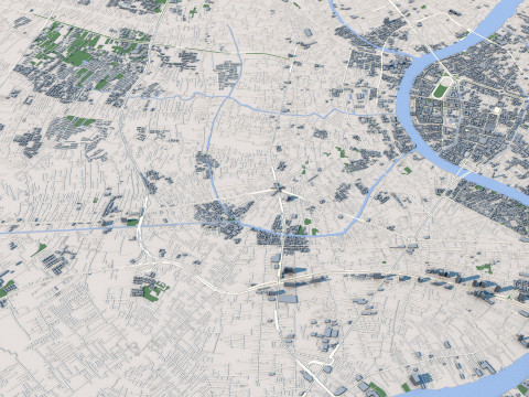 Bangkok City Thailand 3D Model