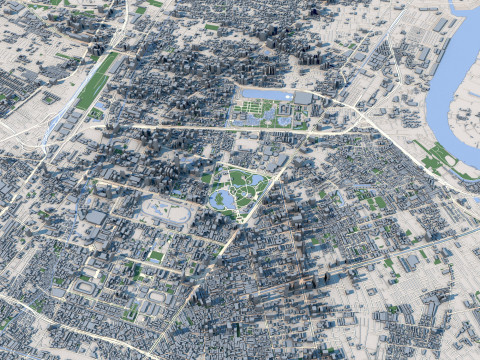 Bangkok City Thailand 3D Model