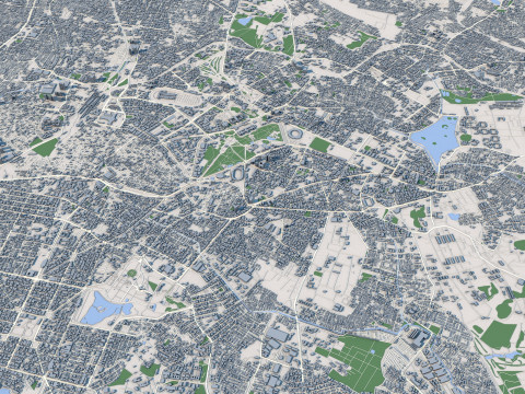 Bengaluru City India 3D Model
