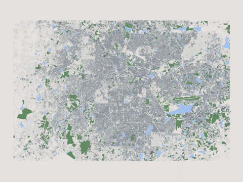 Bengaluru City India 3D Model
