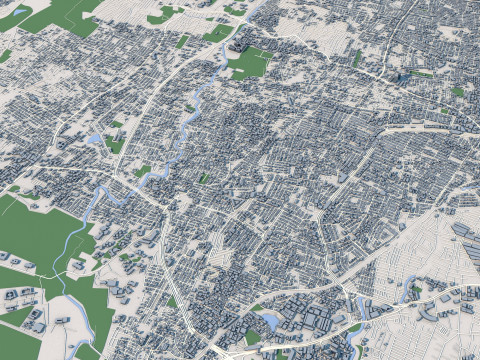 Bengaluru City India Modelo 3D