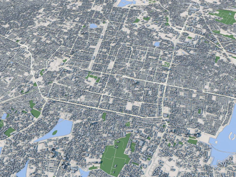Bengaluru City India 3D Model