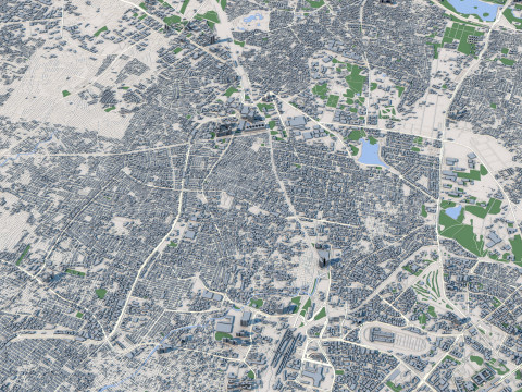 Bengaluru City India Modelo 3D