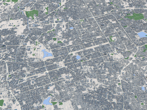 Bengaluru City India Modelo 3D