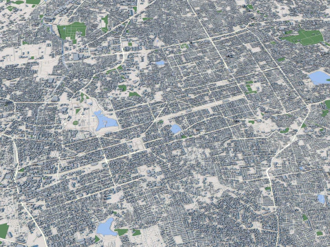 Bengaluru City India 3D Model
