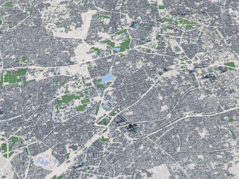 Bengaluru City India 3D Model