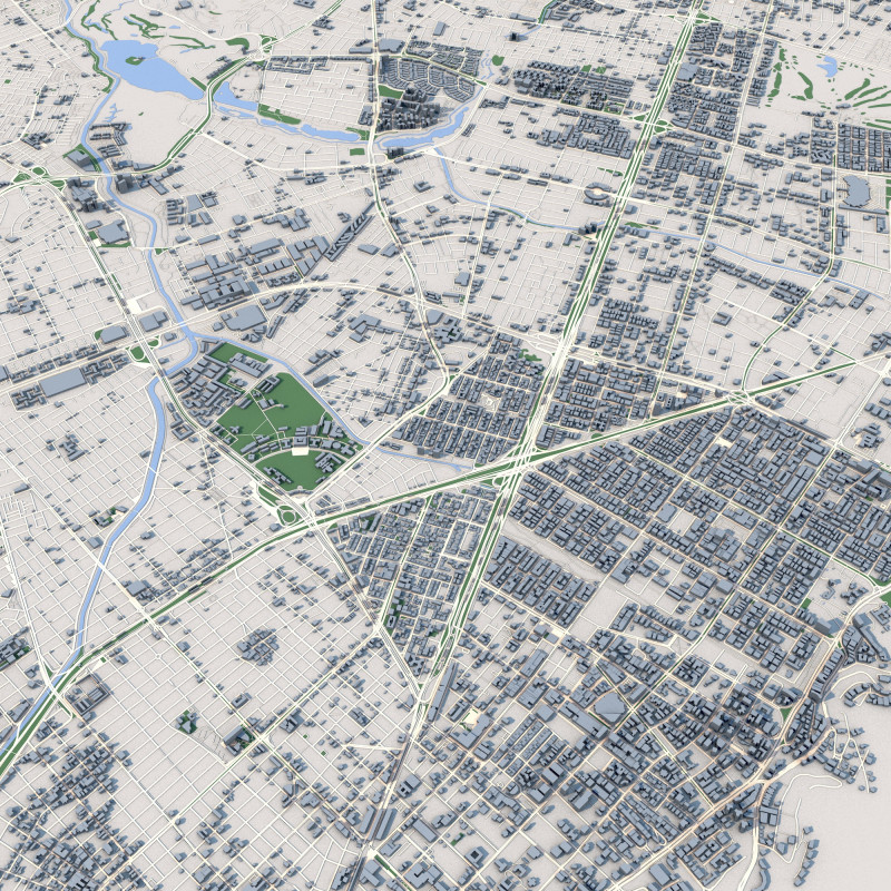 Bogota City Colombia Model 3D .c4d .max .obj .3ds .fbx .stl .blend