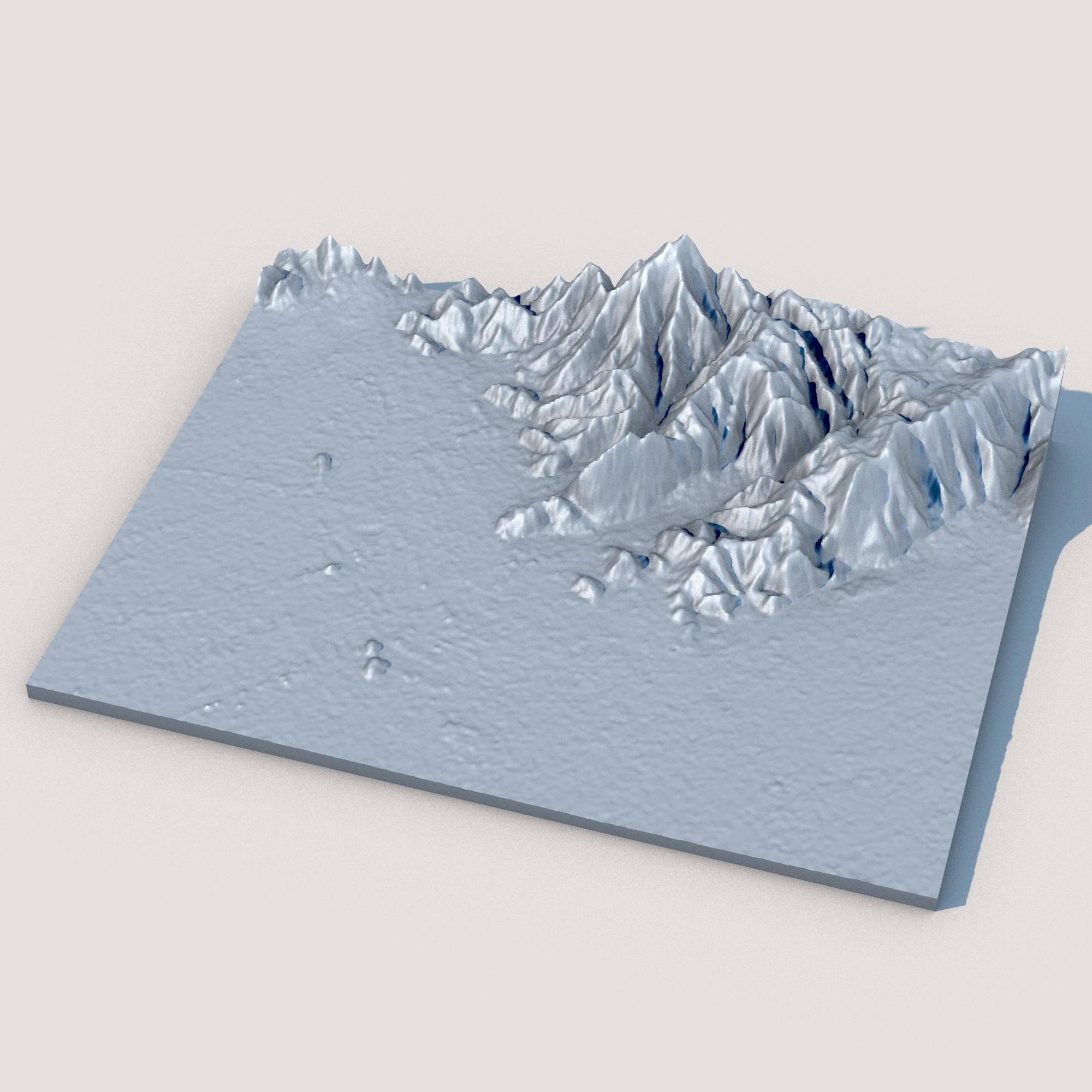 Terrain 3D Model .c4d .max .obj .3ds .fbx .stl .blend 