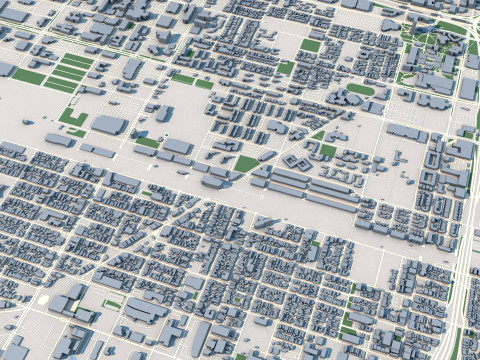 Chicago City in Illinois United States Modelo 3D
