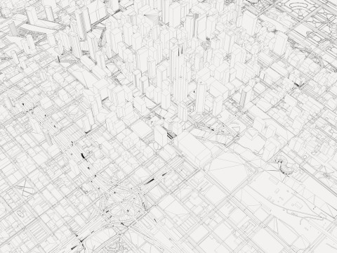 Chicago City in Illinois United States Modelo 3D