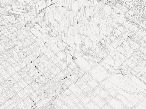Chicago City in Illinois United States 3D Model