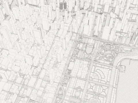 Chicago City in Illinois United States 2 3D Model