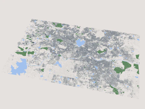 Hyderabad City India 3D Model