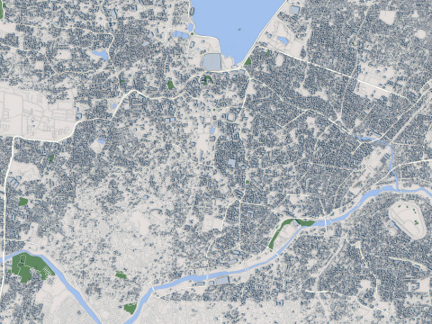 Hyderabad City India 3D Модель