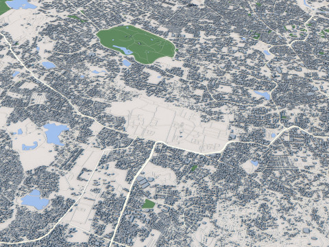 Hyderabad City India 3D Модель