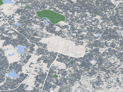 Hyderabad City India 3D Model