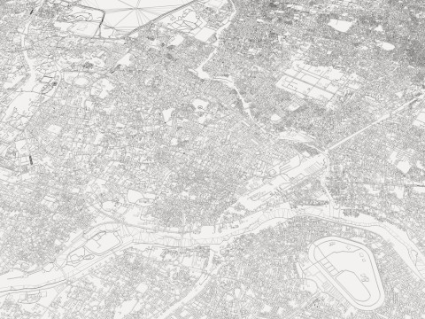 Hyderabad City India 3D Модель