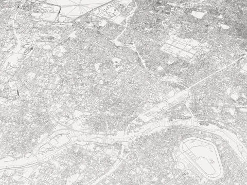 Hyderabad City India 3D Model