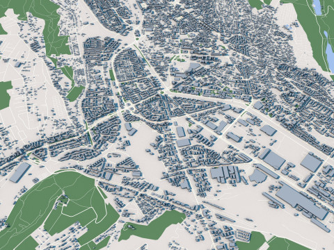 Iasi City Romania 3D Модель
