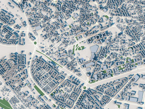 Iasi City Romania 3D Model
