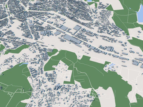 Iasi City Romania 3D Model