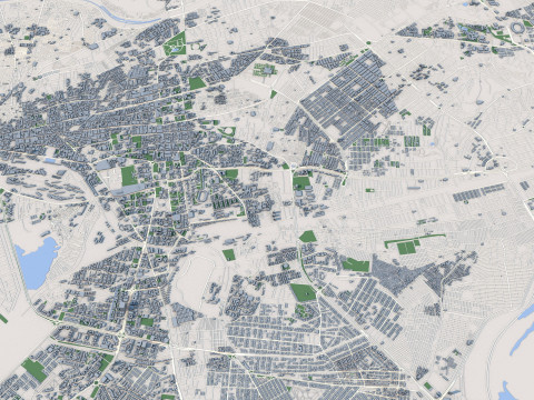 Karachi City Pakistan 3Dモデル