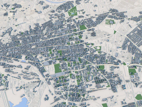 Karachi City Pakistan 3D Model