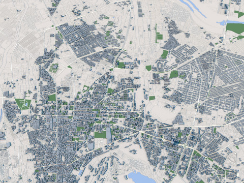 Karachi City Pakistan Model 3D