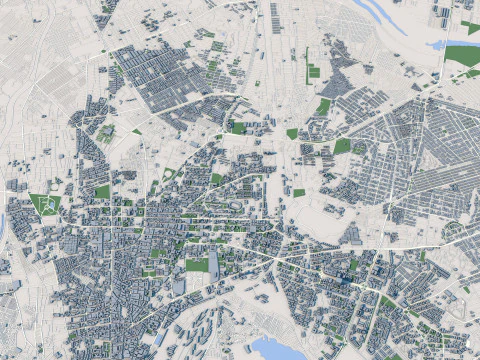 Karachi City Pakistan 3D Model