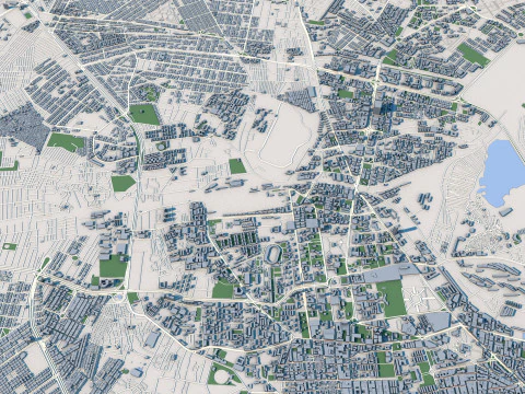 Karachi City Pakistan 3D Model