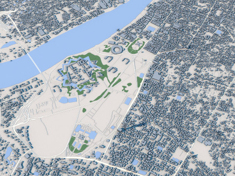Kolkata City India 3Dモデル