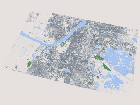 Kolkata City India 3D 模型