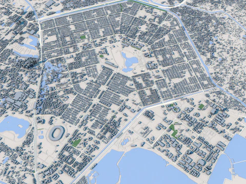 Kolkata City India 3D Model