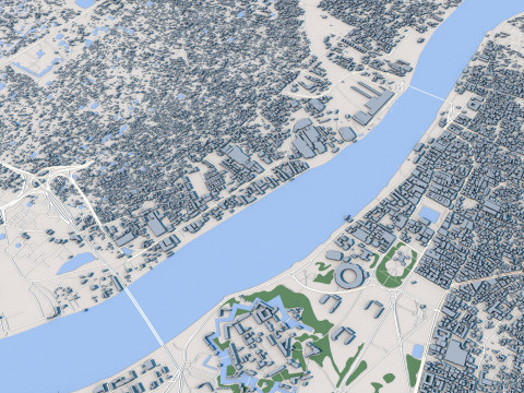 Kolkata City India 3D 模型