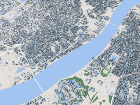 Kolkata City India 3D Model