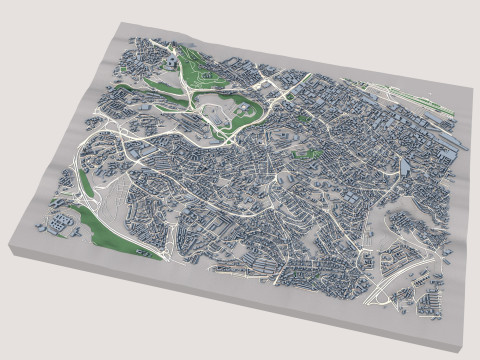 Kouba City Algeria 3D Model
