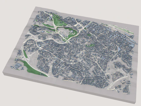 Kouba City Algeria 3D Model
