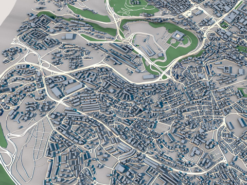 Kouba City Algeria 3D Model