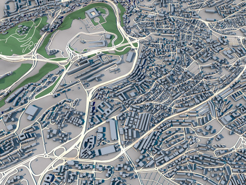 Kouba City Algeria 3D Model