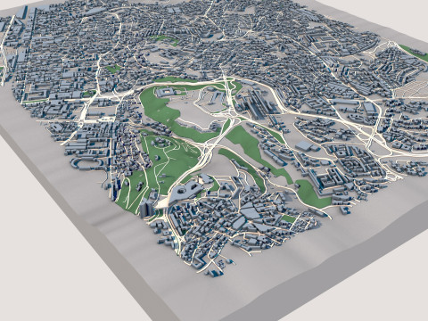 Kouba City Algeria 3D Model