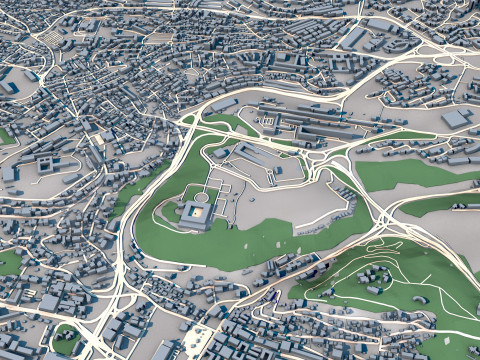 Kouba City Algeria 3D Model