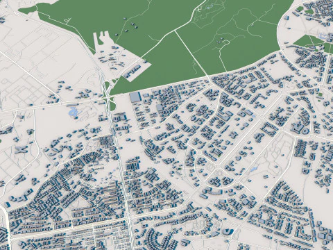 New Delhi City India 3D Model