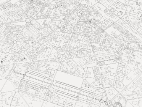 New Delhi City India 3D Модель