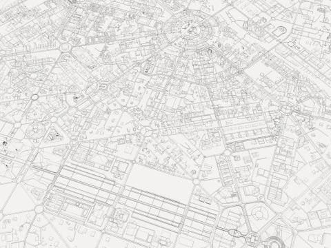 New Delhi City India 3D Model