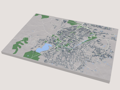 Rezekne City Latvia 3Dモデル