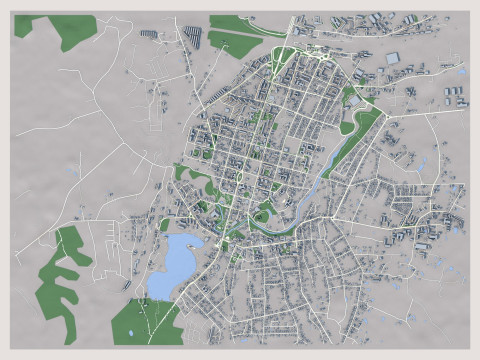 Rezekne City Latvia 3Dモデル