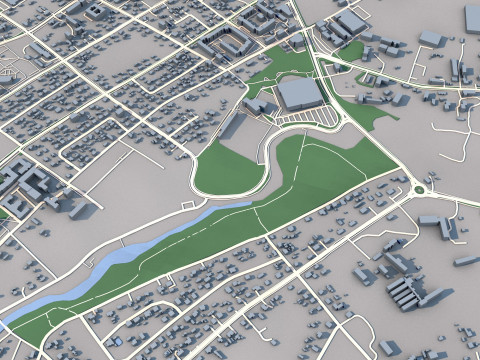 Rezekne City Latvia 3Dモデル
